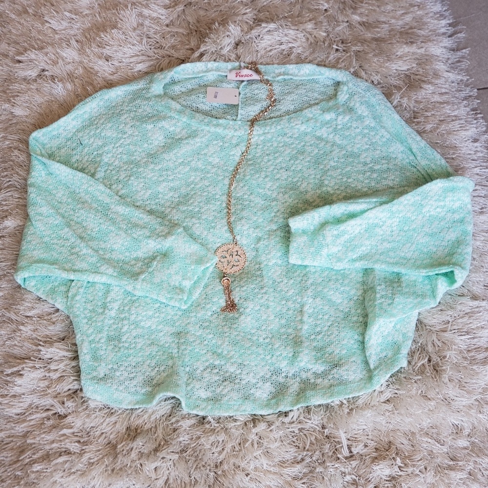 VIVACE Women's tops 3/4 Sleeve Green Blouse